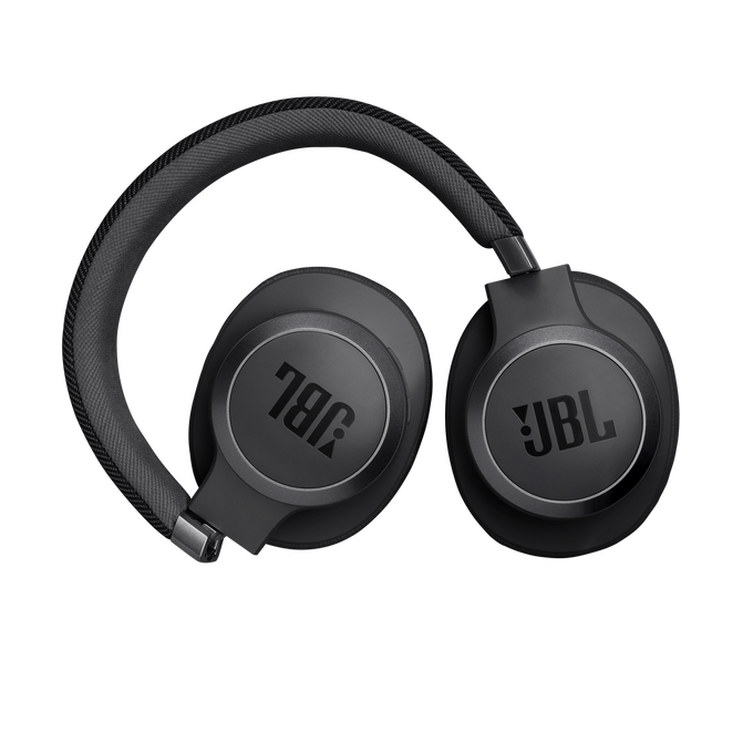 JBL Live 770NC - Black - Wireless Over-Ear Headphones with True Adaptive Noise Cancelling - Detailshot 4 image number null